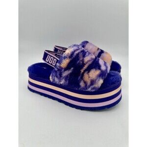 NEW UGG Women's Disco Marble purple orange pink Slide Slippers Shoes US 9 EU 40